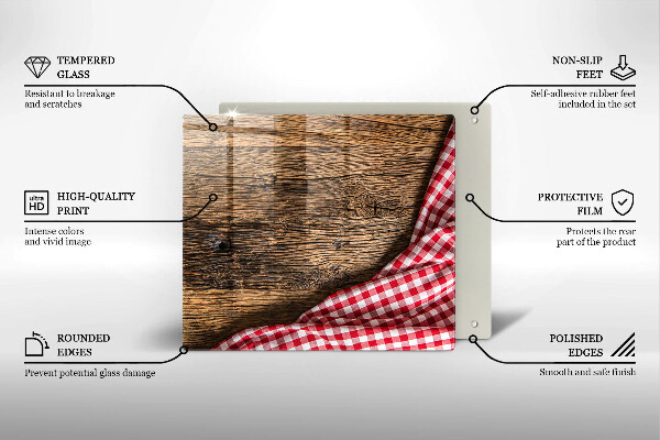 Osłona do płyty indukcyjnej Drewniany stół