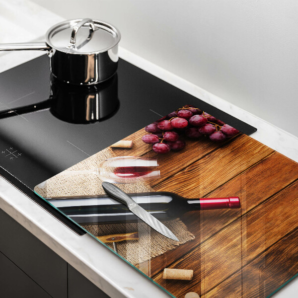 Osłona do płyty indukcyjnej Butelka czerwonego wina