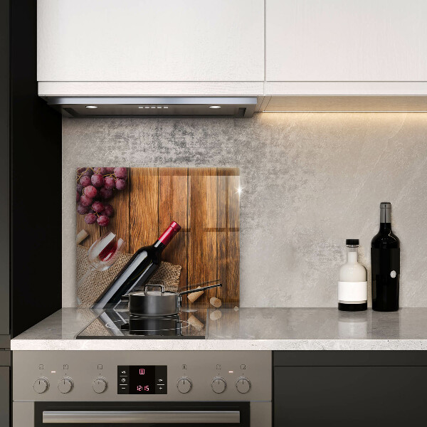 Osłona do płyty indukcyjnej Butelka czerwonego wina