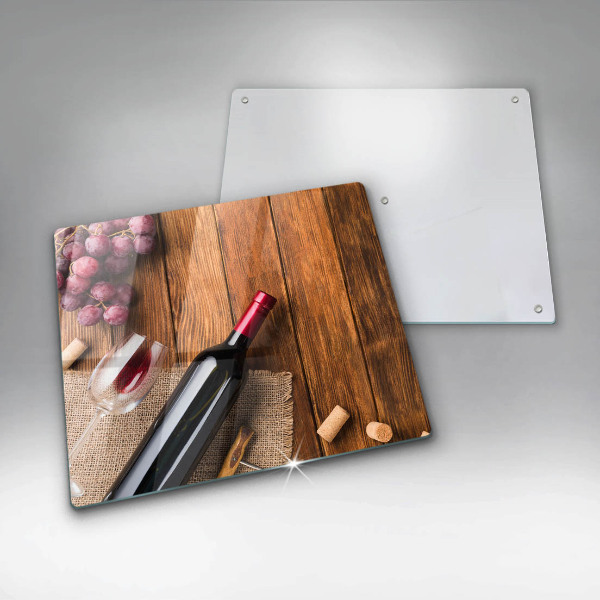 Osłona do płyty indukcyjnej Butelka czerwonego wina