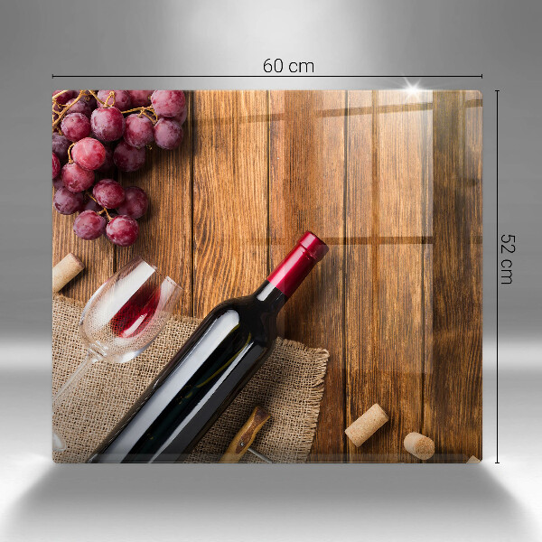 Osłona do płyty indukcyjnej Butelka czerwonego wina