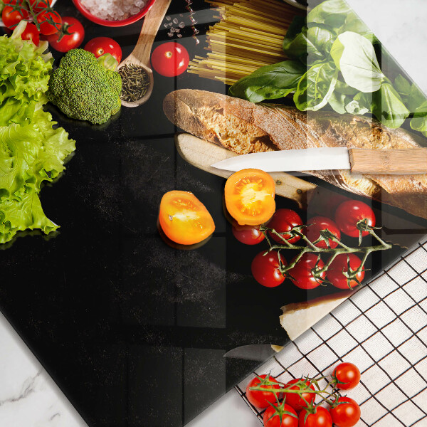 Osłona ściany nad kuchenką Włoskie składniki i przyprawy