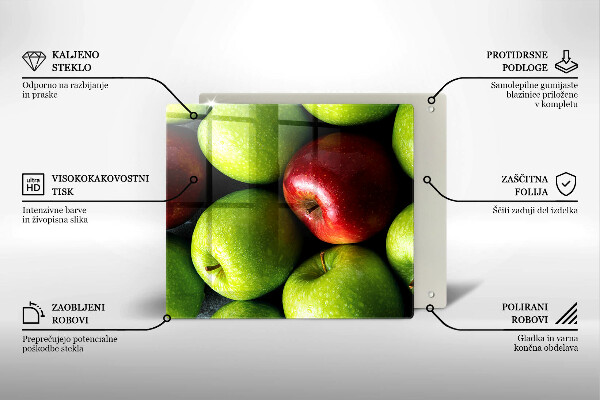 Osłona ściany nad kuchenką Soczyste jabłka