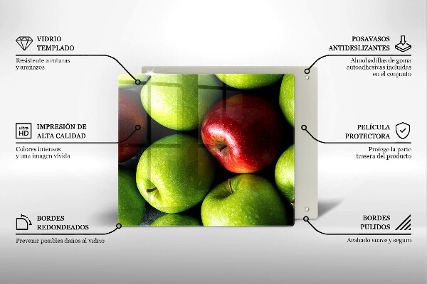 Osłona ściany nad kuchenką Soczyste jabłka