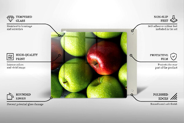 Osłona ściany nad kuchenką Soczyste jabłka