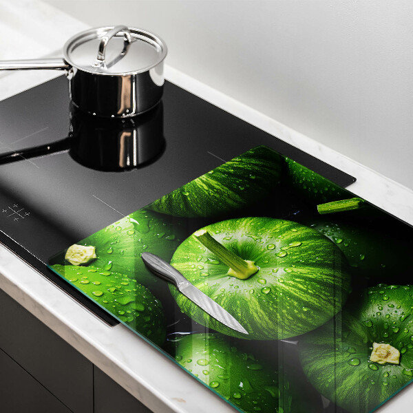 Osłona ściany nad kuchenką Zielone dynie