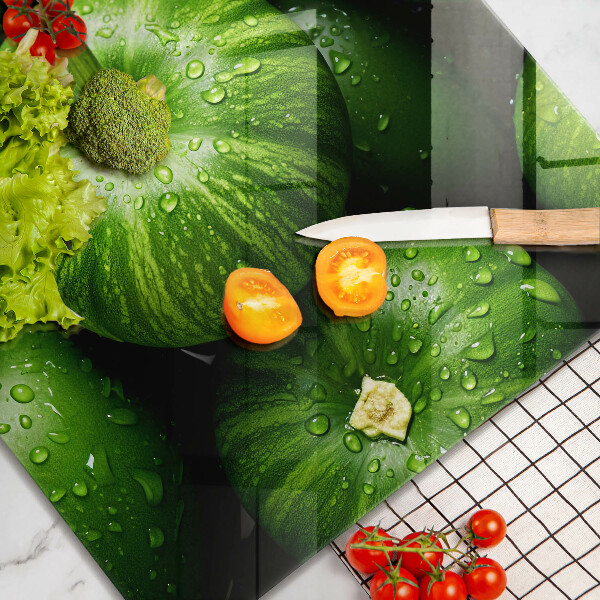 Osłona ściany nad kuchenką Zielone dynie