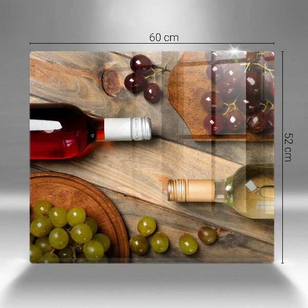 Osłona ściany nad kuchenką Butelki wina i winogrona