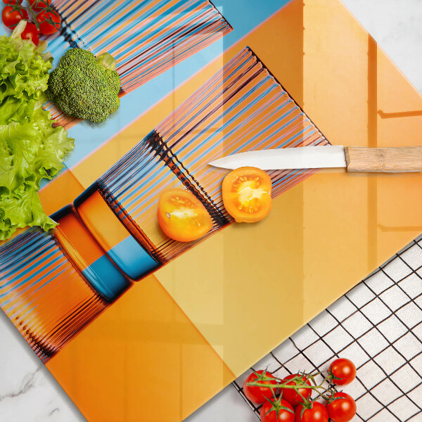 Osłona ściany nad kuchenką Dwie szklanki wody