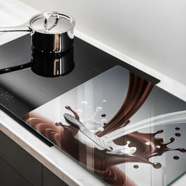 Osłona ściany nad kuchenką Mleko i czekolada