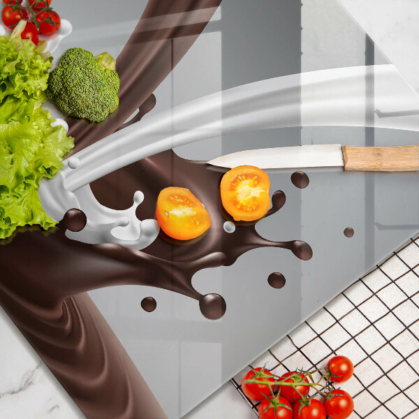 Osłona ściany nad kuchenką Mleko i czekolada