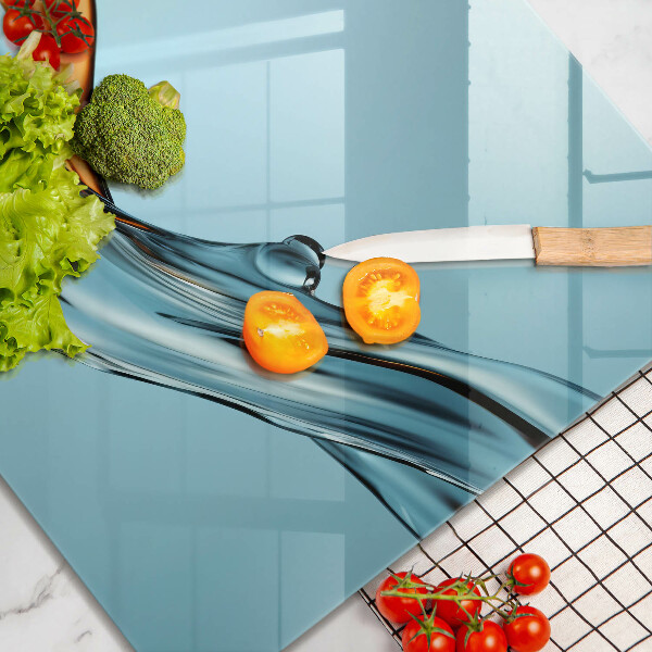 Osłona ściany nad kuchenką Woda na niebieskim tle