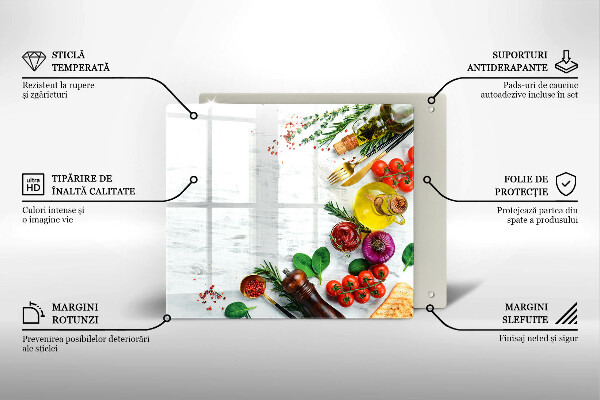 Osłona ściany nad kuchenką Warzywa i przyprawy