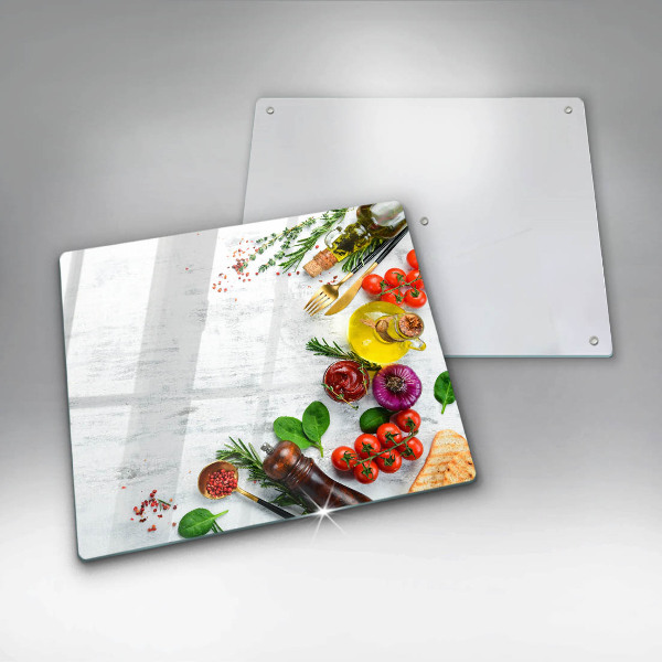 Osłona ściany nad kuchenką Warzywa i przyprawy