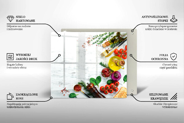 Osłona ściany nad kuchenką Warzywa i przyprawy