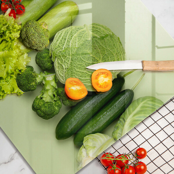 Osłona ściany nad kuchenką Zielone owoce i warzywa