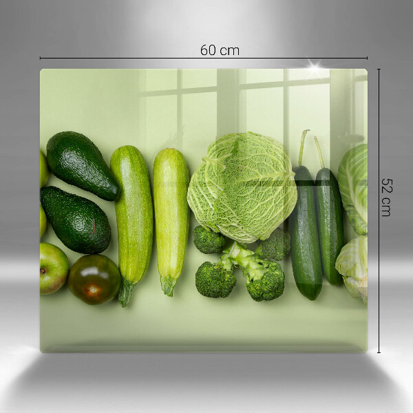 Osłona ściany nad kuchenką Zielone owoce i warzywa