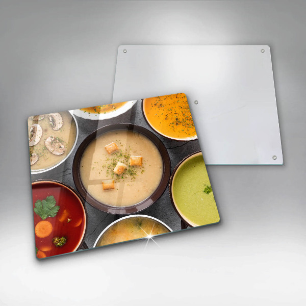 Osłona ściany nad kuchenką Kolorowe zupy