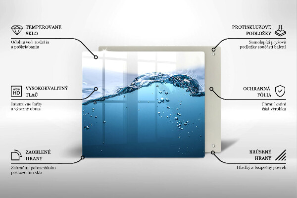 Osłona ściany przy kuchence gazowej Błękitna woda