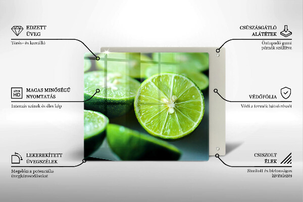 Osłona ściany przy kuchence gazowej Cytrusy limonki