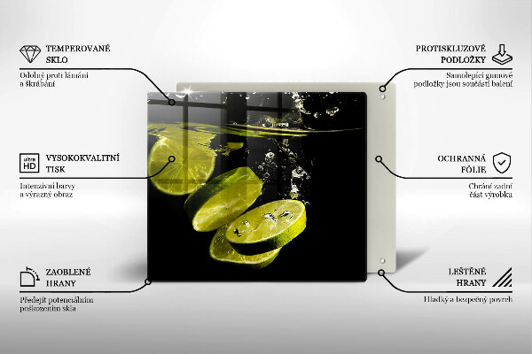 Osłona ściany przy kuchence gazowej Limonki w wodzie