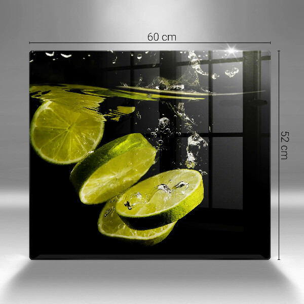 Osłona ściany przy kuchence gazowej Limonki w wodzie