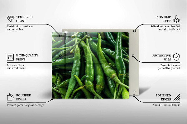 Osłona ściany przy kuchence gazowej Strączki groszek