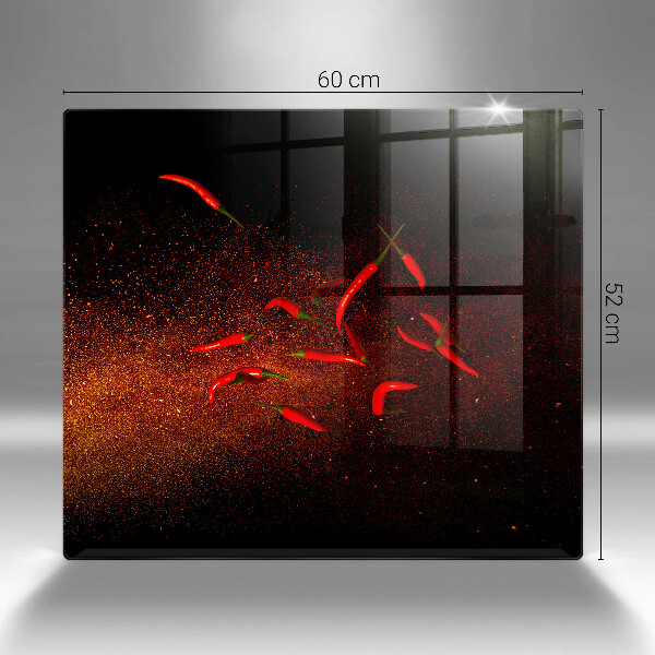 Osłona ściany przy kuchence gazowej Ostre papryczki chili