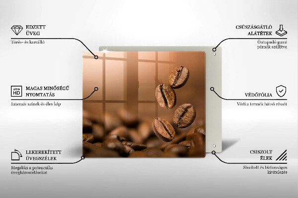 Osłona ściany przy kuchence gazowej Ziarna kawy