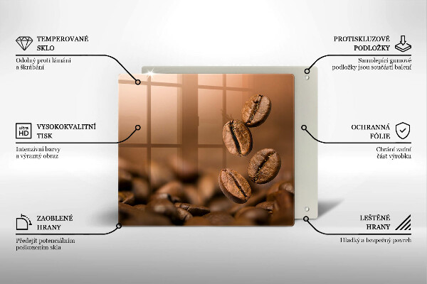 Osłona ściany przy kuchence gazowej Ziarna kawy