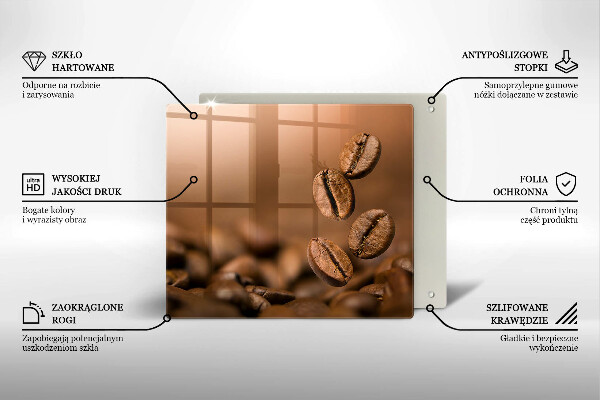 Osłona ściany przy kuchence gazowej Ziarna kawy