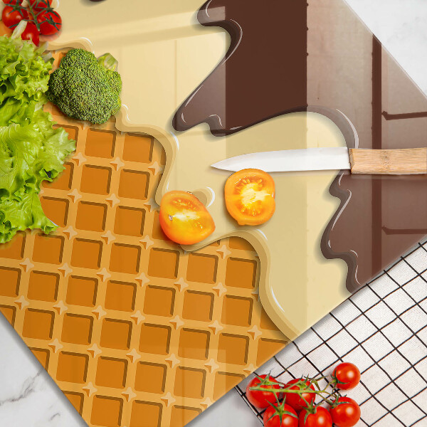 Osłona ściany przy kuchence gazowej Ilustracja lody rożek