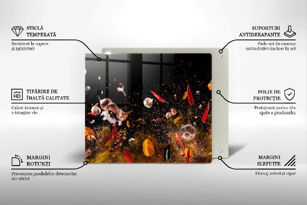 Osłona ściany przy kuchence gazowej Ostre przyprawy
