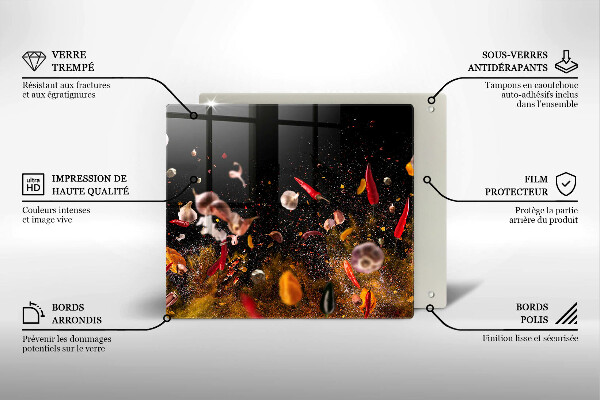 Osłona ściany przy kuchence gazowej Ostre przyprawy