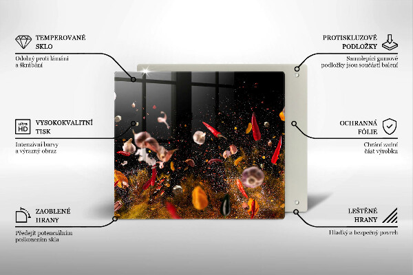 Osłona ściany przy kuchence gazowej Ostre przyprawy