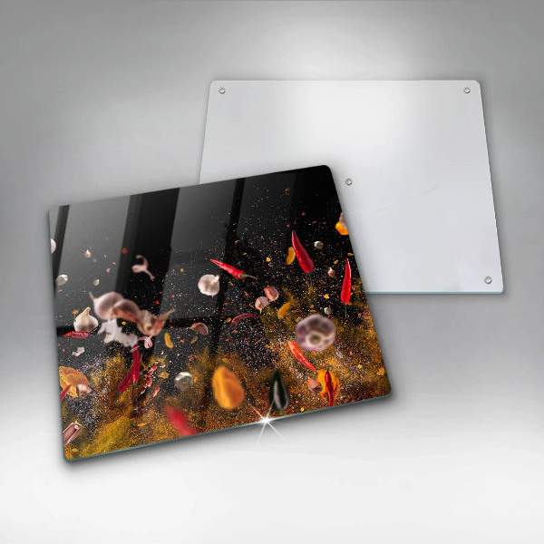 Osłona ściany przy kuchence gazowej Ostre przyprawy