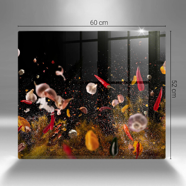 Osłona ściany przy kuchence gazowej Ostre przyprawy