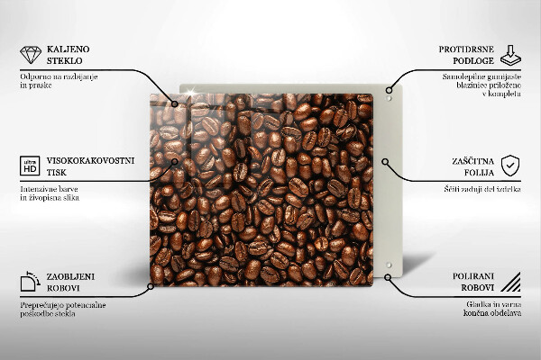 Osłona ściany przy kuchence gazowej Ziarna kawy
