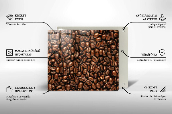 Osłona ściany przy kuchence gazowej Ziarna kawy