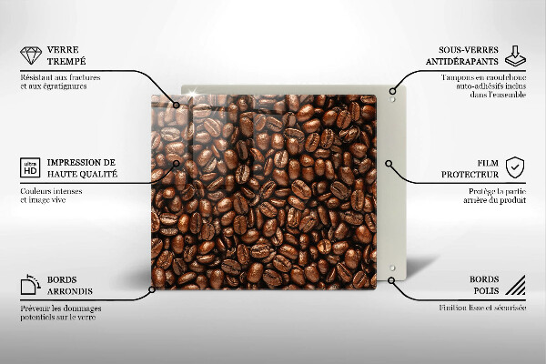 Osłona ściany przy kuchence gazowej Ziarna kawy