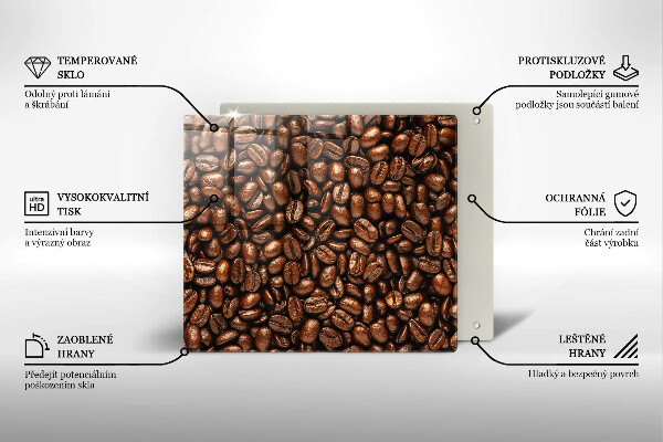 Osłona ściany przy kuchence gazowej Ziarna kawy