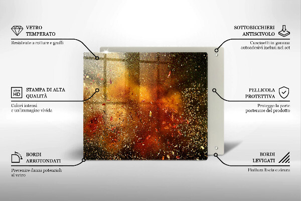 Osłona ściany przy kuchence gazowej Kolorowe przyprawy
