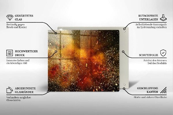 Osłona ściany przy kuchence gazowej Kolorowe przyprawy