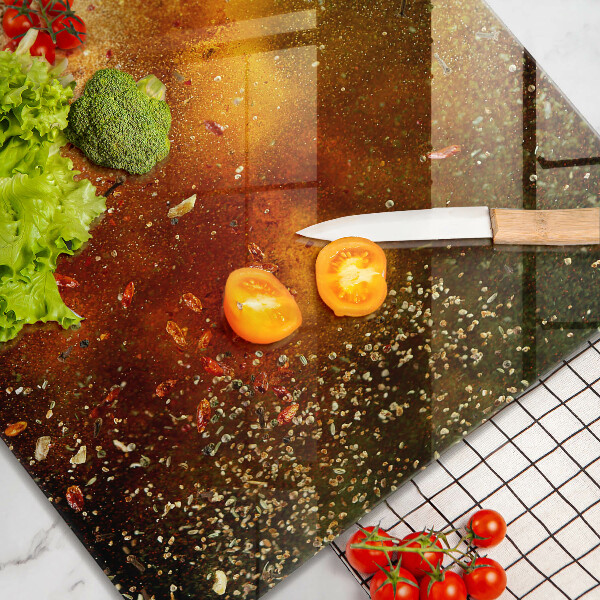 Osłona ściany przy kuchence gazowej Kolorowe przyprawy