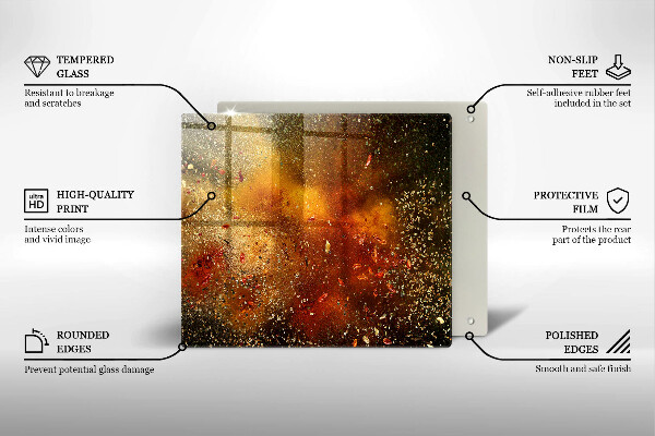 Osłona ściany przy kuchence gazowej Kolorowe przyprawy