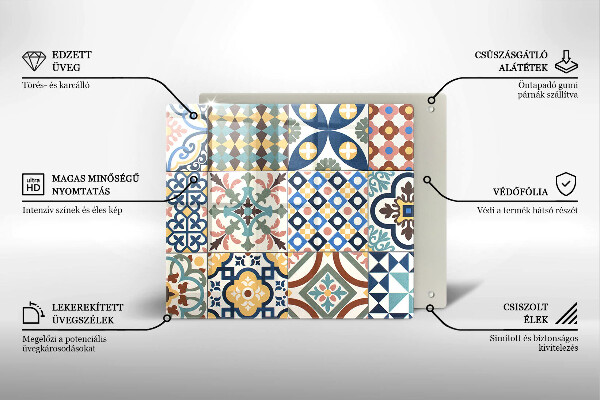 Płyta ochronna na kuchenkę Ozdobne płytki kafelki