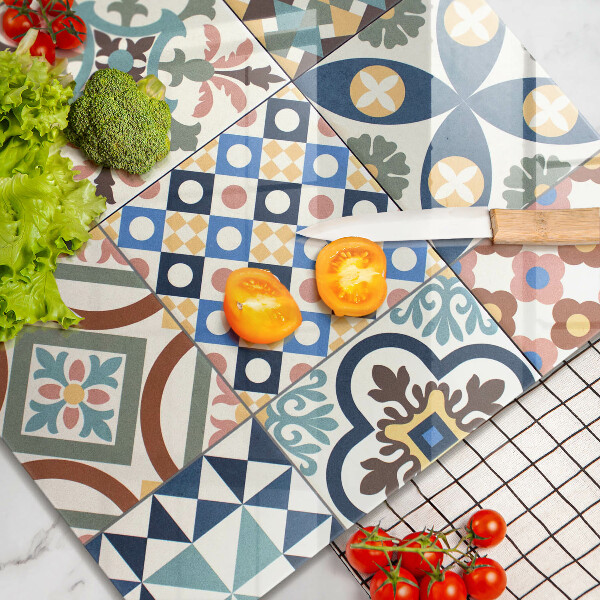 Płyta ochronna na kuchenkę Ozdobne płytki kafelki