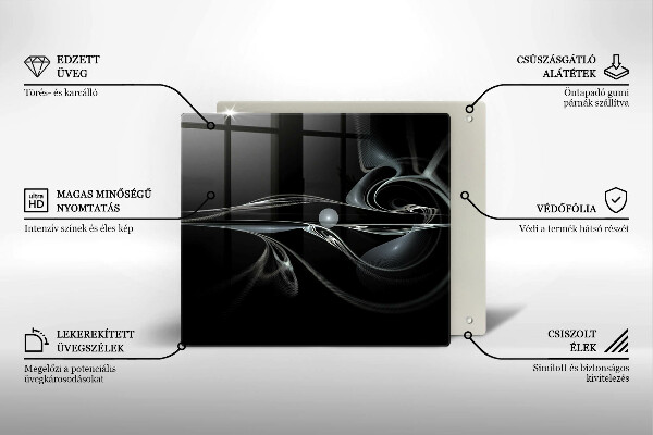 Osłona ściany przy kuchence gazowej Abstrakcja nowoczesna