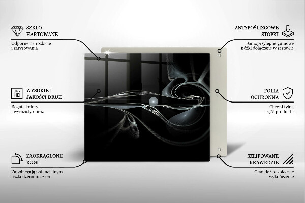 Osłona ściany przy kuchence gazowej Abstrakcja nowoczesna
