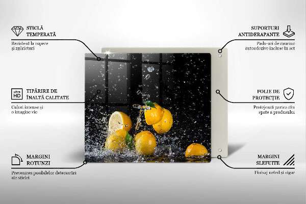 Osłona ściany przy kuchence gazowej Soczyste owoce cytryny